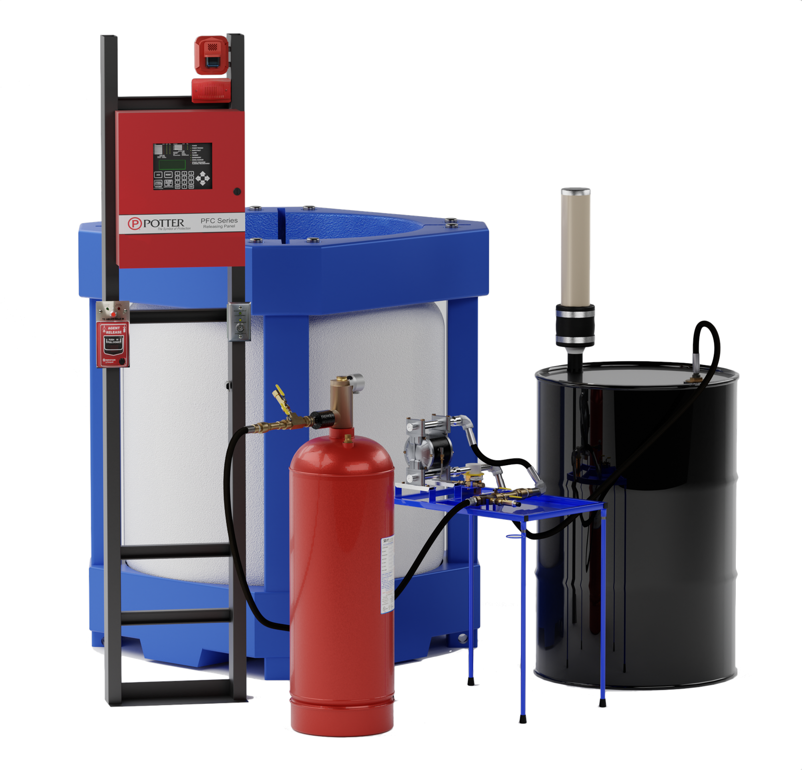 Carga de agente limpio FK-5-1-12 en un sistema SEVO Carga de agente limpio FK-5-1-12 en un sistema SEVO